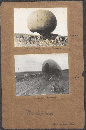 Fesselballone: Transport eines Fesselballons