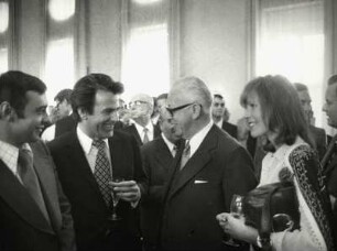Internationale Filmfestspiele 1973, Kurt Raab, Maximilian Schell, Gustav Heinemann, Margit Carstensen