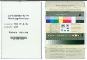 Entnazifizierung Heinrich Uebeler , geb. 20.04.1903 (Arbeiter)