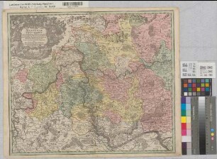 Nassau (Fürstentum) Territorialkarte Nassoviae principatus 1.H. 18.Jh. o.M. 47,5 x 56 farb. Kupferstich: Matthäus Seutter, Augsburg B I Nr. 15