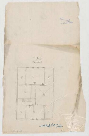 Thiersch, Friedrich von; Starnberg bei München (Bayern); Landhaus Otto Förster - Grundriss DG