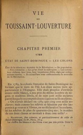 Vie de Toussaint-Louverture