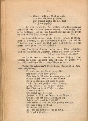 Nathan Warschauer's Verzweiflung.