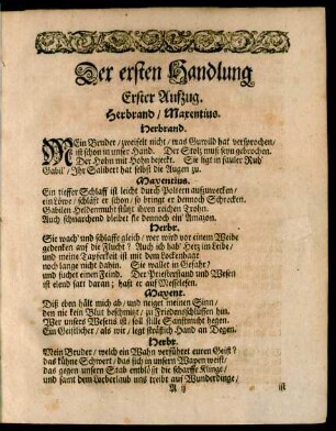 Der ersten Handlung