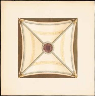 Dekorationsstudien: Deckenspiegel (Velum)