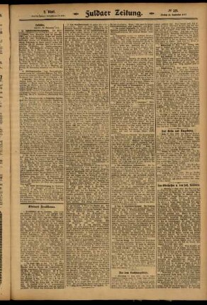 Zweite Ausgabe vom Montag, den 22. September 1913.