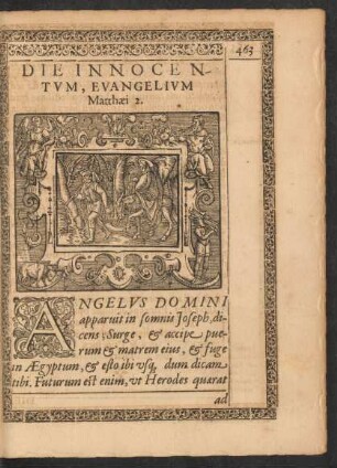 Die Innocentum, Evangelium Matthaei 2.