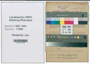 Entnazifizierung Leo Nozewnik , geb. 05.04.1902 (Artist)