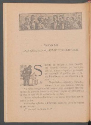 Capítulo LXI - Don Gonzalo no sufre humillaciones