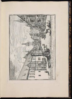 Der Platz beÿ St. Jacobs-Kirche zu Nürnberg; allwo auch das Teutsche=Ordens-Hauß. - Jakobsplatz, Nürnberg; Sankt Jakob, Nürnberg; Deutschordenshaus, Nürnberg; Sankt Elisabeth, Nürnberg; Weißer Turm, Nürnberg