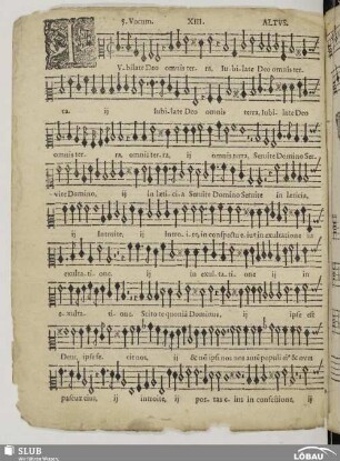 XIII. Jubilate Deo omnis terra