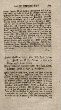 Hundert christliche Lieder.