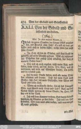 XXIII. Von der Geduld und Gelassenheit im Leiden.