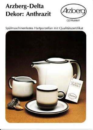 Produktprospekt "Arzberg-Delta / Dekor: Anthrazit"