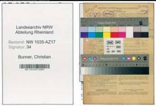 Entnazifizierung Christian Bunner , geb. 04.10.1897 (Maschinist)