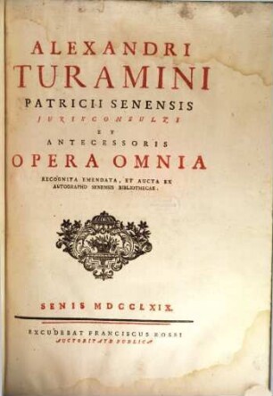 Opera omnia