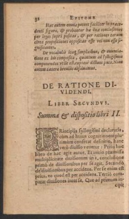 De Ratione Dividendi. Liber Secundus.