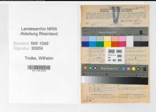 Entnazifizierung Wilhelm Troike , geb. 11.02.1884 (Polizeibeamter)