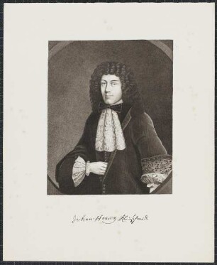 Icones Professorum Marpurgensium — Bildnis des Johann Heinrich Kleinschmidt (1652-1732)