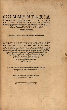Historiae Hvssitarvm Libri Dvodecim