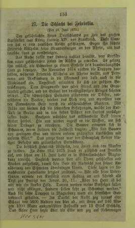 27. Die Schlacht bei Fehrbellin