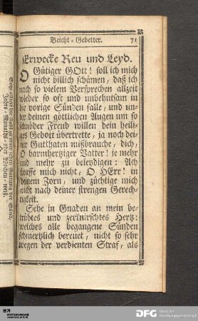 Beicht-Gebetter.