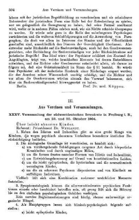 594-596, Aus Vereinen und Versammlungen