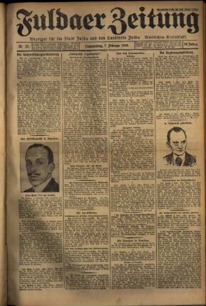 Ausgabe vom Donnerstag, den 07. Februar 1929.