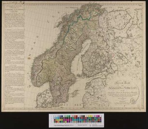 General-Karte von Schweden und Norwegen