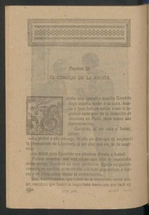 Capítulo XI - El consejo de la amada