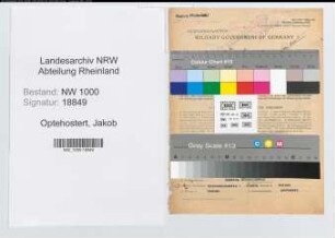 Entnazifizierung Jakob Optehostert, geb. 24.10.1896 (Bueroangest.)