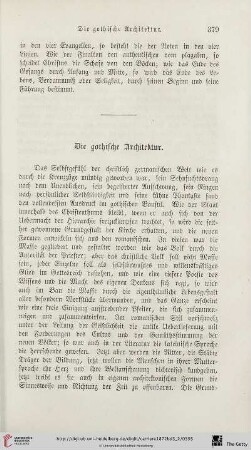 Die gothische Architektur
