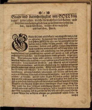 Gnade und barmhertzigkeit von Gott dem Vater/...
