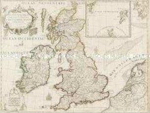 Les Isles Britanniques. Mit einer Nebenkarte: Orkney- und Shetlandinseln