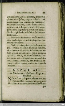 Caput XIII de Fluxionum reductione & proportione