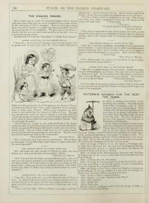 The singing mouse; Victoria's voyages for the next ten years
