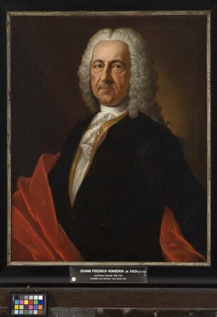 Bildnis des Johann Friedrich Hombergk zu Vach, 1703-1743 Professor der Rechte in Marburg (1673-1748)