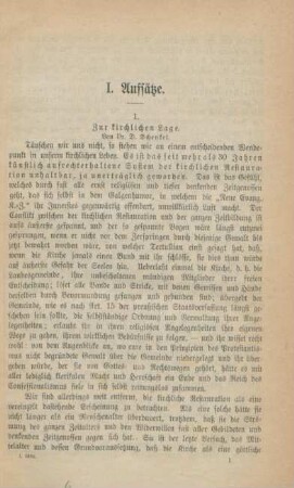 1-19 Zur kirchlichen Lage