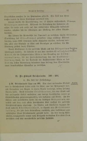 II. Die Blütezeit Griechenlands. 500-404.