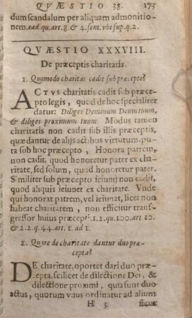 Qvaestio XXXVIII. De praeceptis charitatis.
