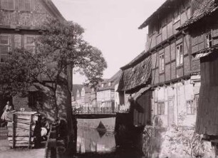 Buxtehude. Alter Winkel an der Este-Schleuse