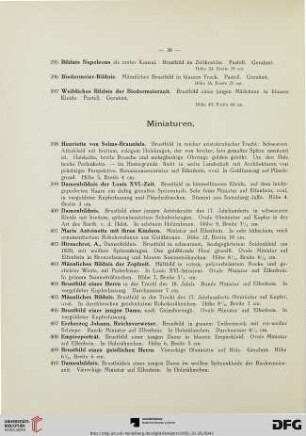 Miniaturen (Nr. 398-459)