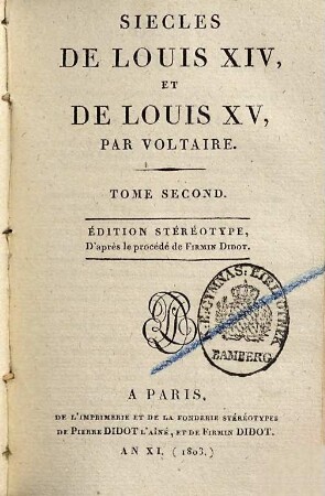 Siècles de Louis XIV et de Louis XV, 2