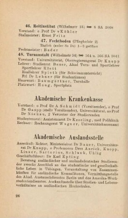 26, Akademische Krankenkasse