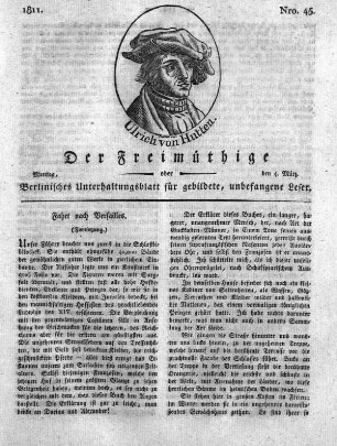 Nro. 45, Montag, den 4. März 1811
