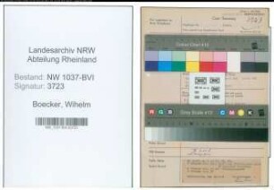 Entnazifizierung Wihelm Boecker , geb. 27.03.1892 (Kaufmann)