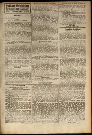 Zweite Ausgabe vom Freitag, den 25. August 1916.