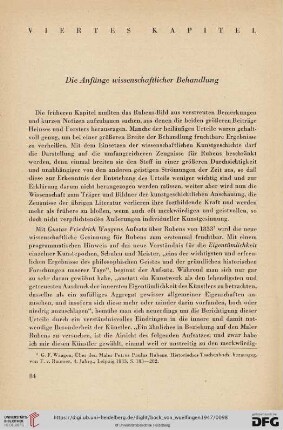 Viertes Kapitel: Die Anfänge wissenschaftlicher Behandlung