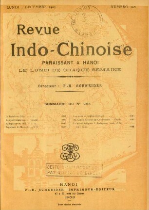 Lundi 7 Décembre 1903. Numéro 268