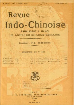 Lundi 7 Décembre 1903. Numéro 268